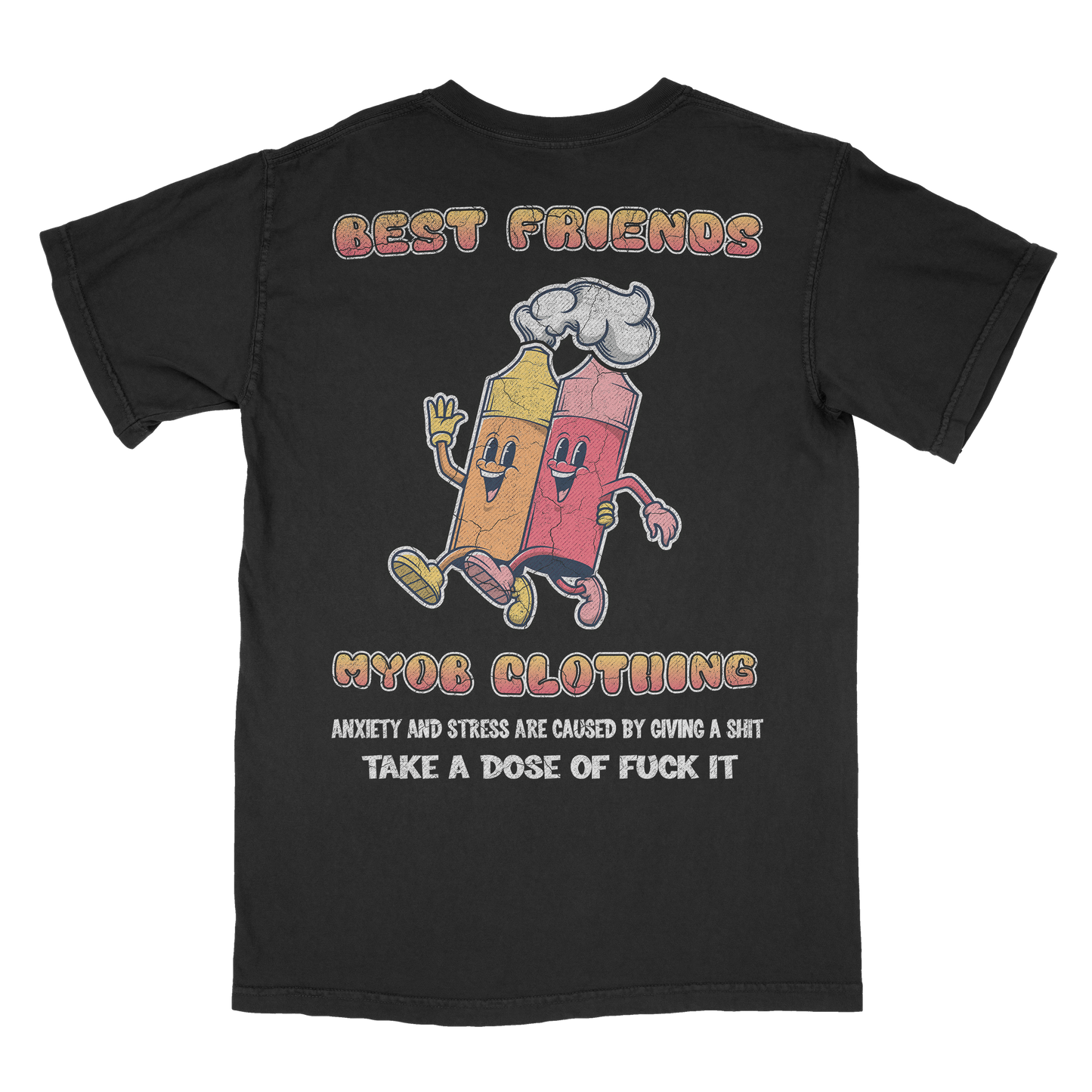 MYOB Retro Best Friends Vintage T-Shirt